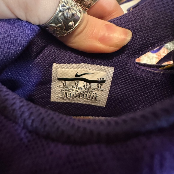 Nike Men’s Train Speed 4 Purple and Gold LSU Tigers Running Sneakers Size 13 - Picture 9 of 10